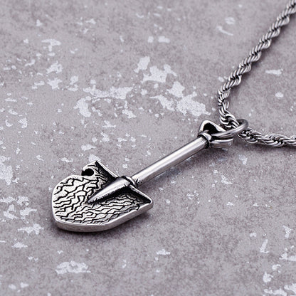 Tools of the Trade Steel Shovel Necklace