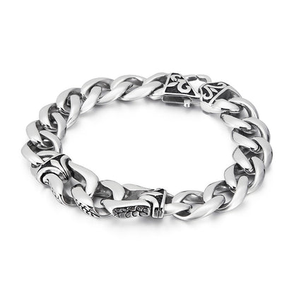 Viking Curb Cuban Chain Bracelet Color Polished Wholesale Link Chain Charm Cool Punk Men Bracelets Jewelry