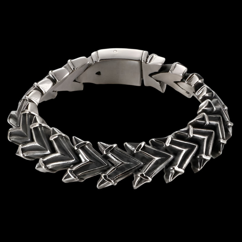 Heavy Metal V Link Mens Bracelet