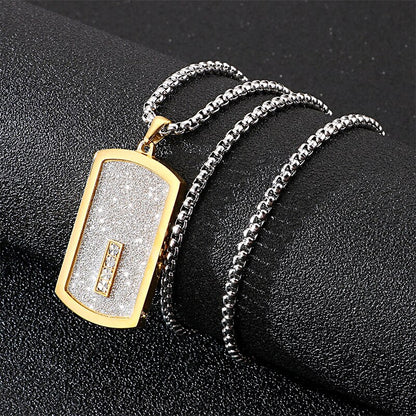 Big Bling High Roller Dogtag Necklace