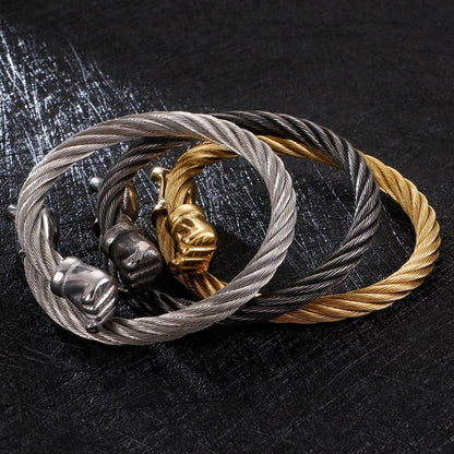 Closed Fists Bangle Bracelet