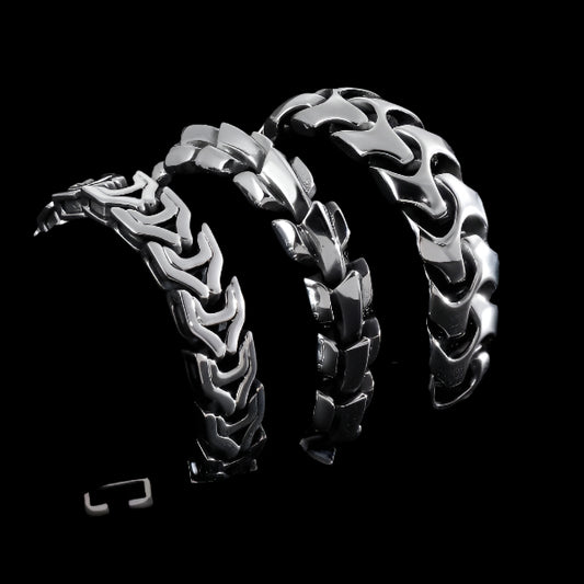 Industrial Link Steel Bracelet