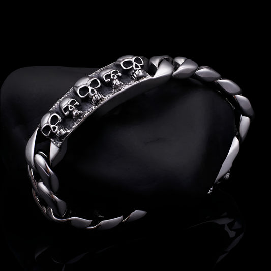 Remembrance of the Dead Stainless Steel Mens Bracelet