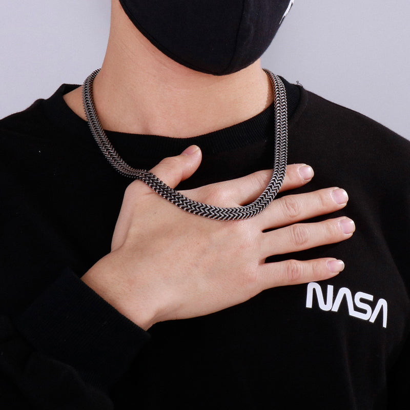 Dual Serpent Chain Necklace