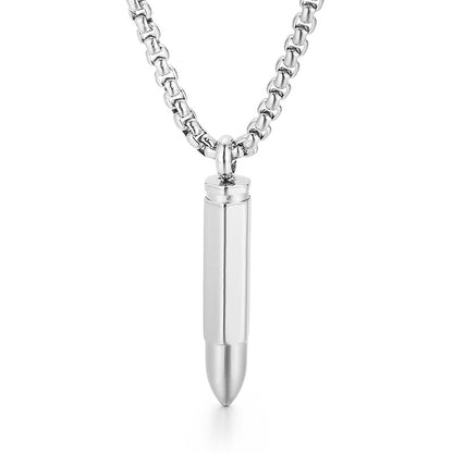 Minimalist Bullet Pendant High Caliber Necklace