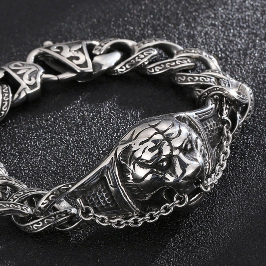 Tiger Totem Tiger Bracelet Broad Steel Cuban Chain