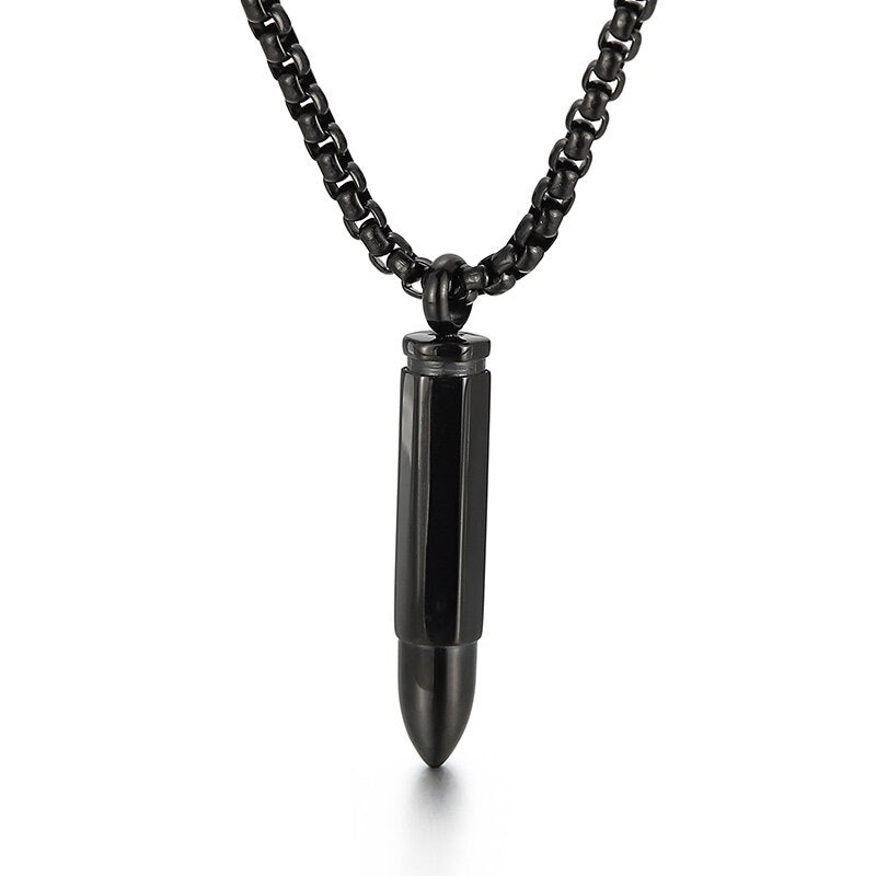 Minimalist Bullet Pendant High Caliber Necklace