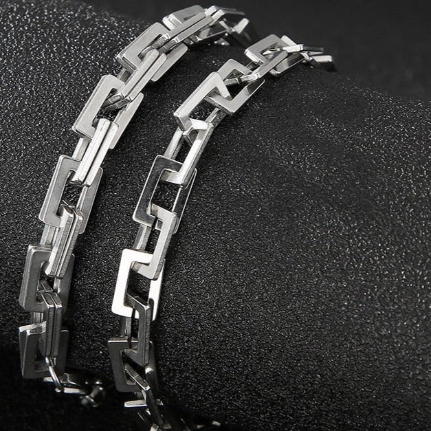 Modern Square Link Chain Bracelet