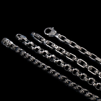 Skull Stamp Chain Bracelet