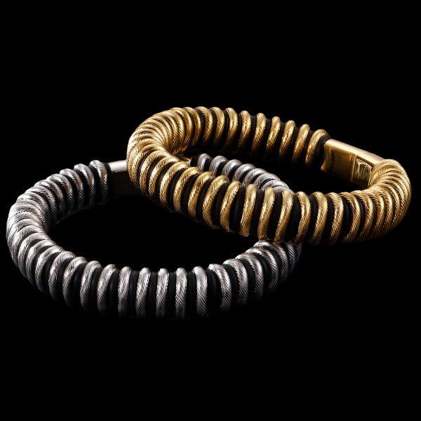 Spring Round Mens Bracelet with Magnet Clasp