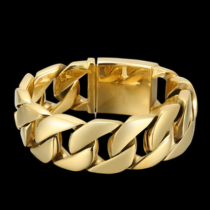 Super Wide Super Heavy Cuban Chain Bracelet