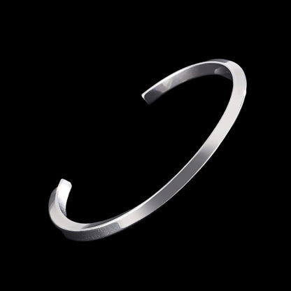 Twisted Irregular Open Bangle Bracelet