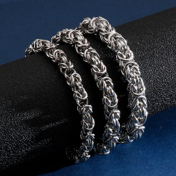 Wholesale Stainless Steel Chain Bracelet Men Irregular Cool Armband Bracelets Male Jewelry